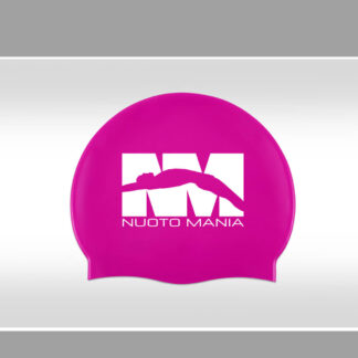 Cuffia silicone big logo Nuoto Mania NM001-fucsia